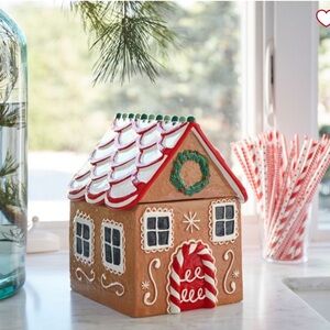 Pottery Barn Christmas Gingerbread Cookie Jar